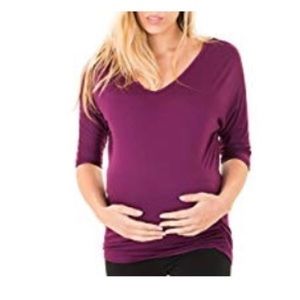 Dolman maternity half sleeve top